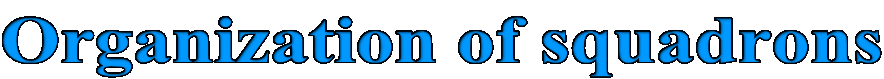 Organization of squadrons