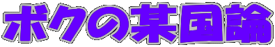 ボクの某国論
